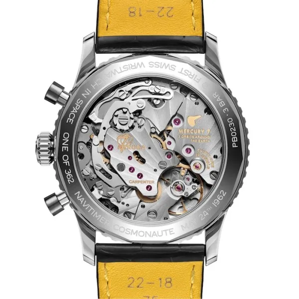 Breitling Navitimer Men Automatic Black Crocodile Watch PB02301A1B1P1 - Image 4