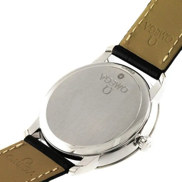 Omega De Ville Men Automatic Silver Leather Watch O42413402002001 - Image 6