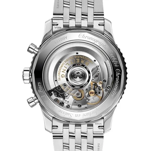 Breitling Navitimer Men Automatic Black Stainless Steel Watch AB0121211B1A1 - Image 4