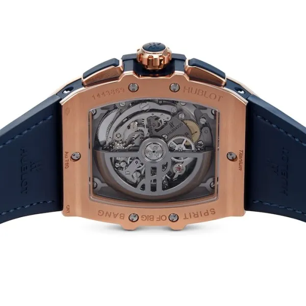 Hublot Spirit Of Big Bang Men Automatic Blue Alligator Watch 641.OX.7180.LR - Image 4