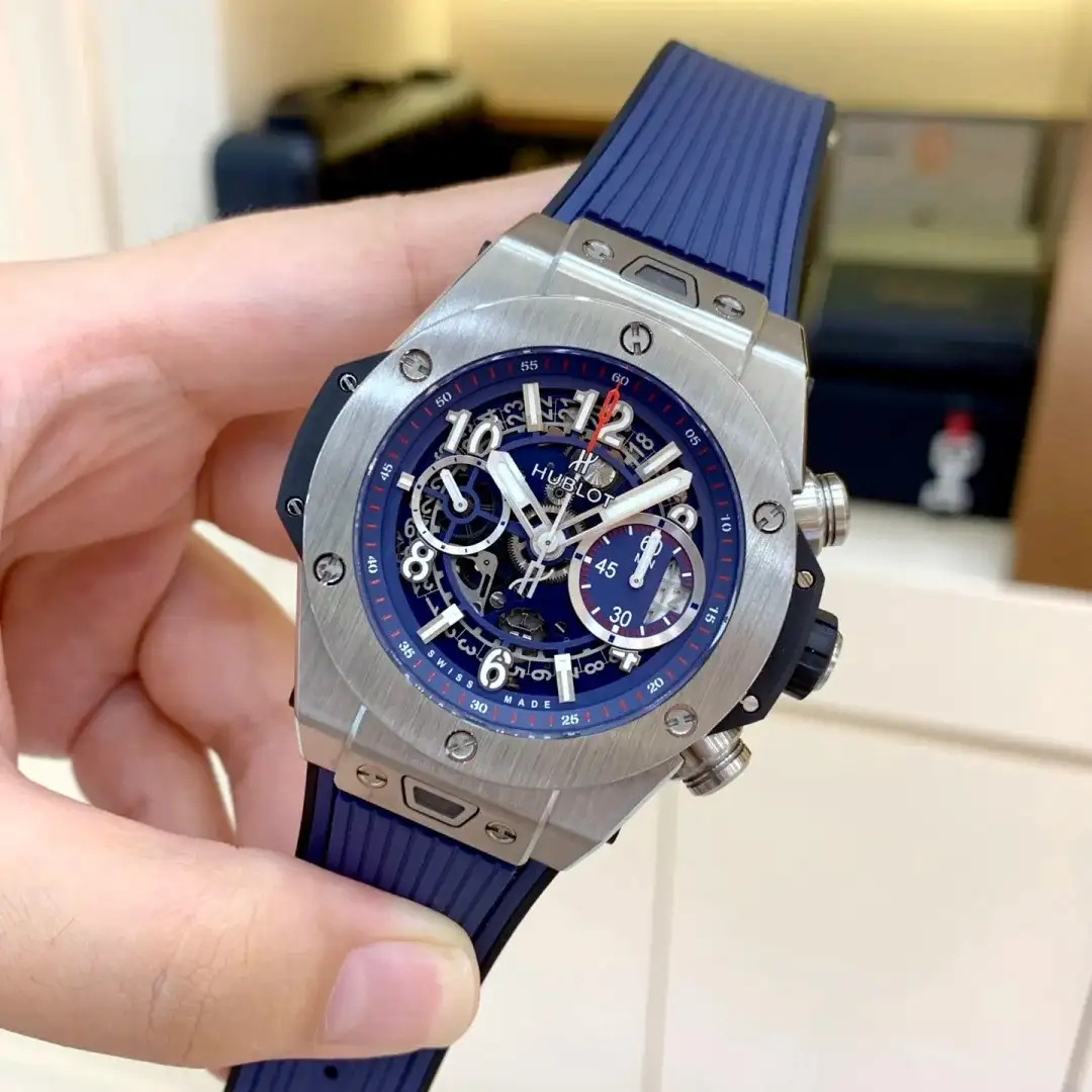 Hublot Big Bang Men Automatic Blue Rubber Watch 411.NX.5179.RX - Image 3