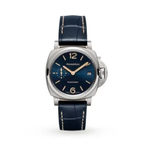Panerai Luminor Due Men Automatic Blue Alligator Watch PAM00926