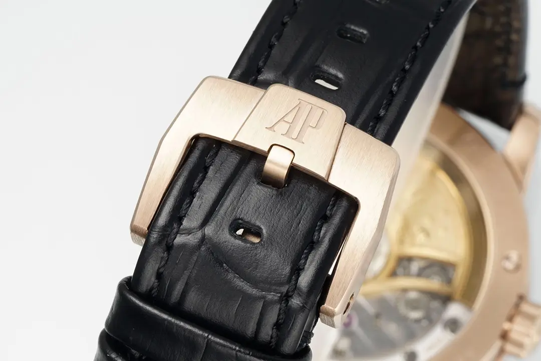 watch Audemars Piguet CODE 11.59 Blue Dial Three-Hand Automatic Watch Rose Gold and Stainless Steel. 41mm - Image 6