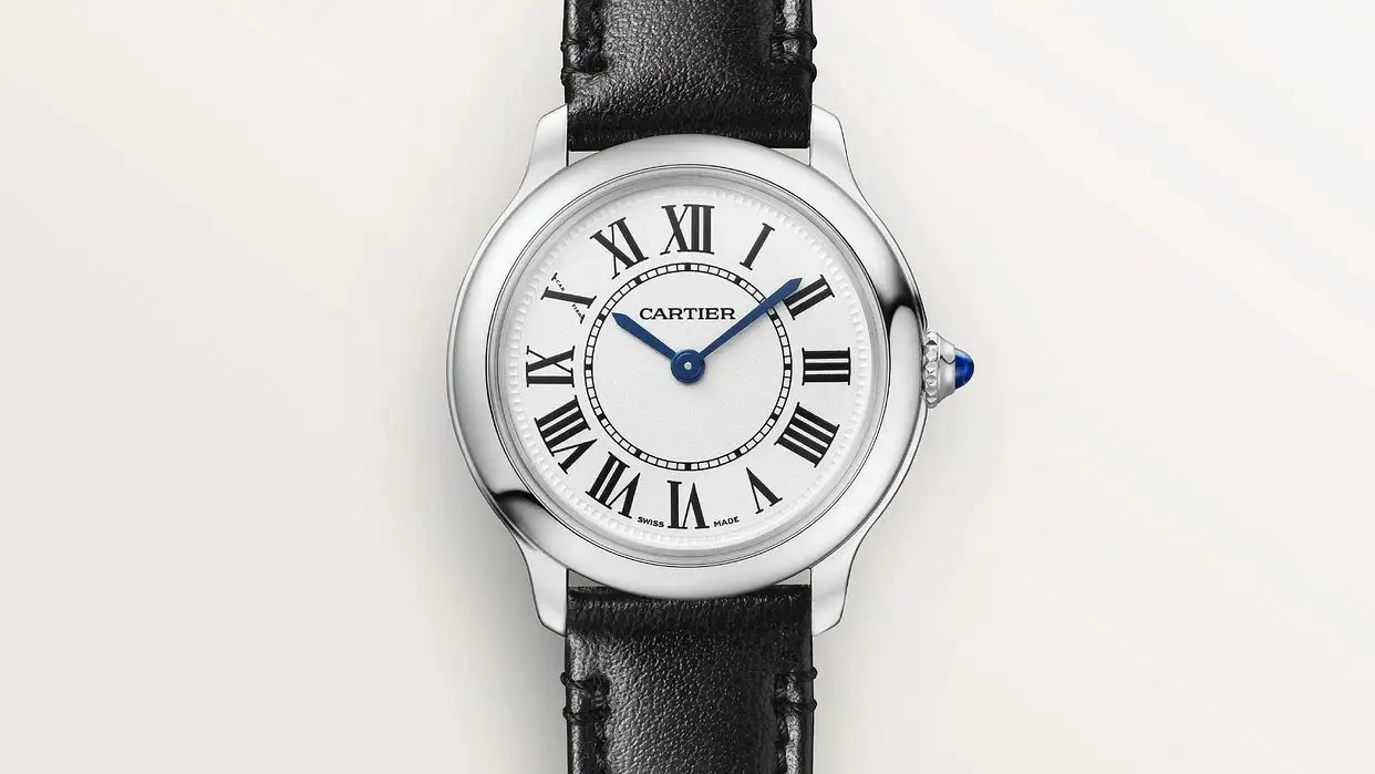 Cartier Ronde Must Women Quartz Silver Calf Watch WSRN0030 - Image 2