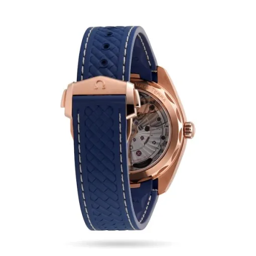 Omega Seamaster Aqua Terra Men Automatic Blue 18ct Rose Gold Watch O22052412103001 - Image 4