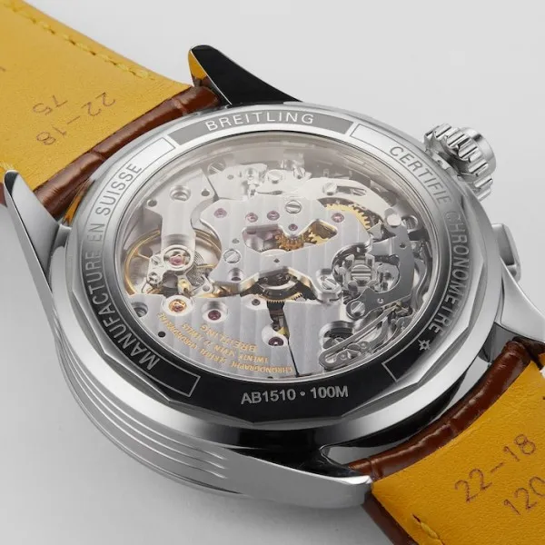 Breitling Premier Men Blue Alligator Watch AB1510171C1P1 - Image 5