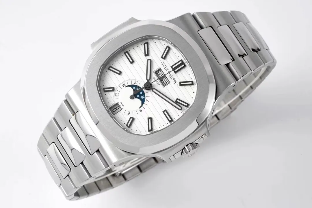 Patek Philippe Nautilus Silver Annual Calendar - Image 3