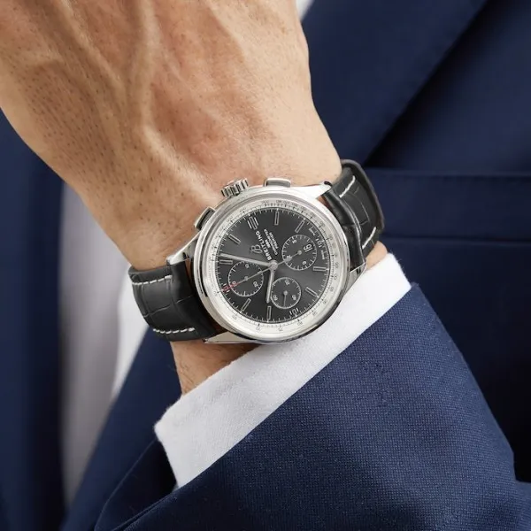 Breitling Premier Men Automatic Black Crocodile Watch A13315351B1P1 - Image 5