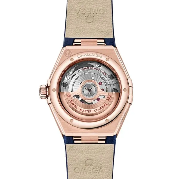Omega Constellation Women Automatic Blue Leather Watch O13153292099001 - Image 2