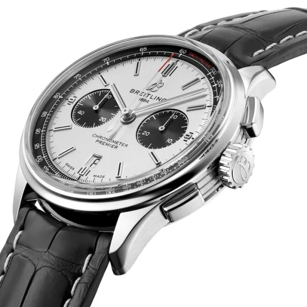 Breitling Premier Men Automatic Black Crocodile Watch AB0118221G1P1 - Image 2