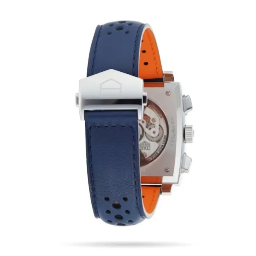 TAG Heuer Monaco Men Automatic Blue Leather Watch CBL2115.FC6494 - Image 5