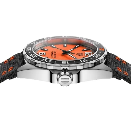 TAG Heuer Formula 1 Men Quartz Orange Canvas Watch WAZ101A.FC8305 - Image 3