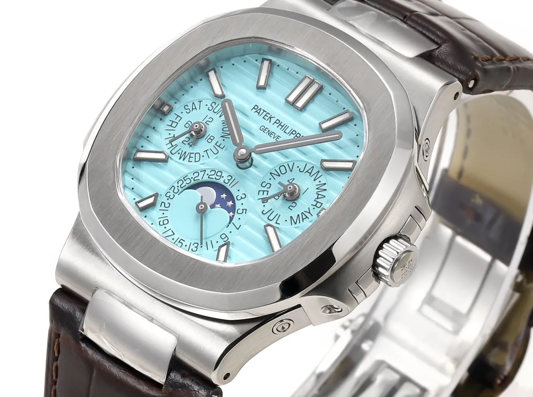 Patek Philippe Nautilus Blue Perpetual Calendar - Image 4