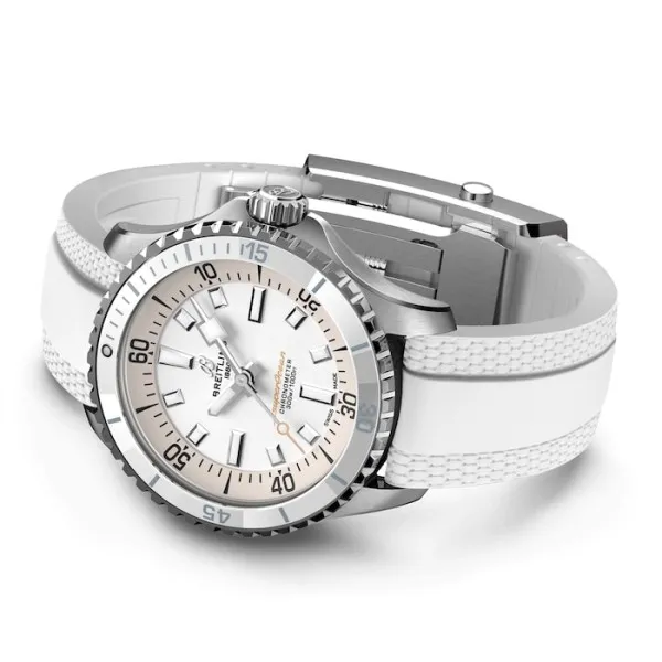 Breitling Superocean Unisex Automatic White Rubber Watch A17377211A1S1 - Image 4