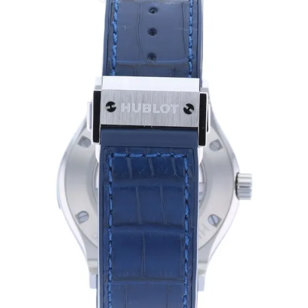 Hublot Classic Fusion Men Automatic Blue Leather Watch 542.NX.7170.LR - Image 3