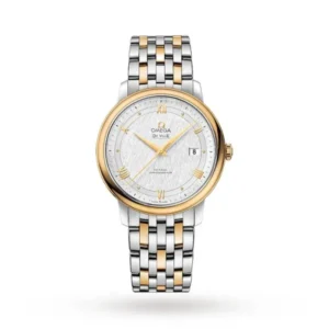 Omega De Ville Men Automatic Mother of Pearl Stainless Steel   18ct Yellow Gold Watch O42420402002001