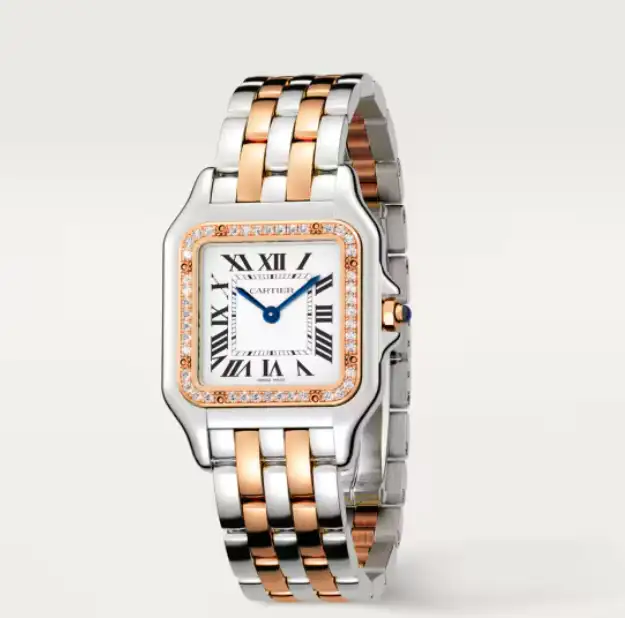 Cartier Panthere de Cartier Women Quartz Silver 18ct Rose Gold Watch W3PN0006 - Image 2