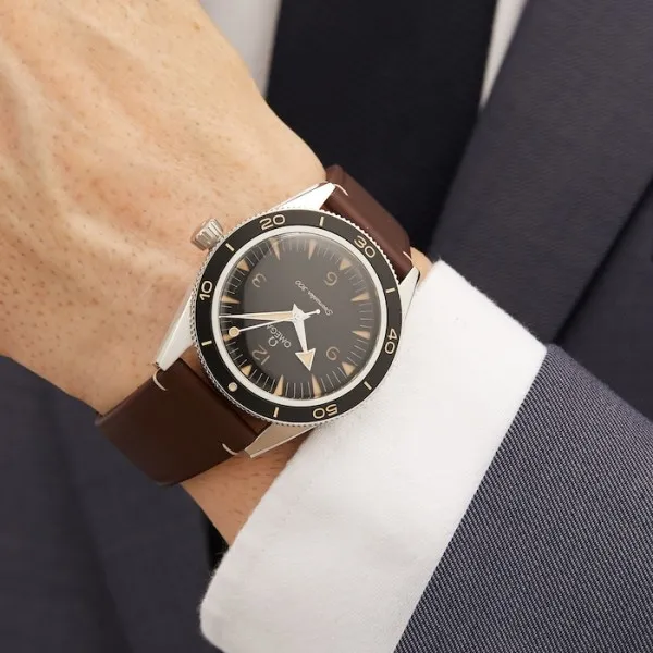 Omega Seamaster Men Automatic Black Calf Watch O23432412101001 - Image 4