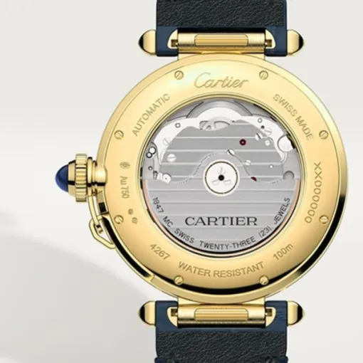 Cartier Pasha de Cartier Men Automatic Silver Alligator Watch WGPA0007 - Image 4