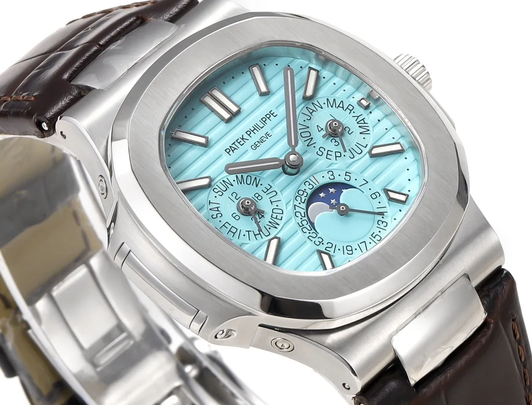 Patek Philippe Nautilus Blue Perpetual Calendar - Image 5