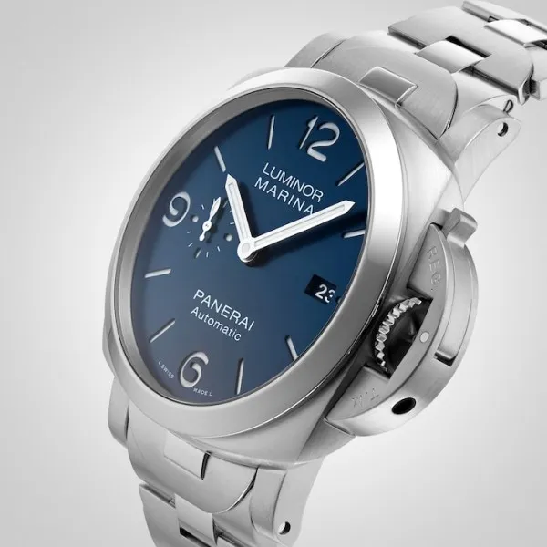 Panerai Luminor Men Automatic Blue Stainless Steel Watch PAM01316 - Image 5