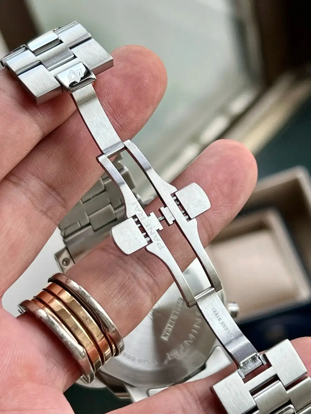 Panerai Luminor Men Automatic Blue Rubber Watch PAM01110 - Image 3