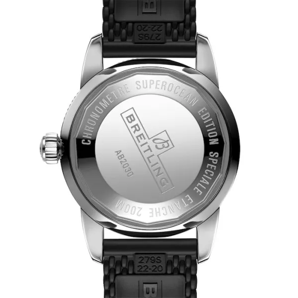 Breitling Superocean Heritage Men Automatic Black Rubber Watch AB2030121B1S1 - Image 4