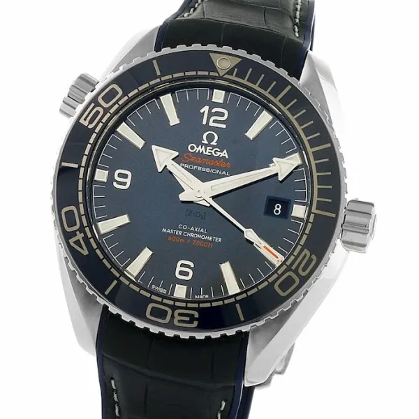 Omega Planet Ocean Men Automatic Blue Leather Watch O21533402003001 - Image 3