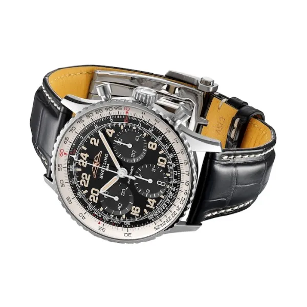 Breitling Navitimer Men Automatic Black Crocodile Watch PB02301A1B1P1 - Image 3