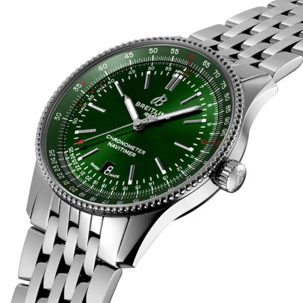 Breitling Navitimer Men Automatic Green Stainless Steel Watch A17326361L1A1 - Image 2