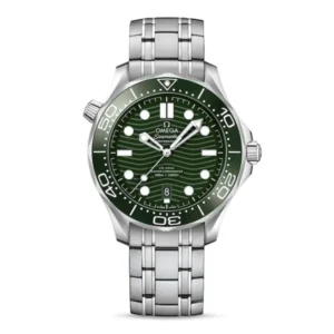 Omega Seamaster Men Automatic Green Stainless Steel Watch O21030422010001
