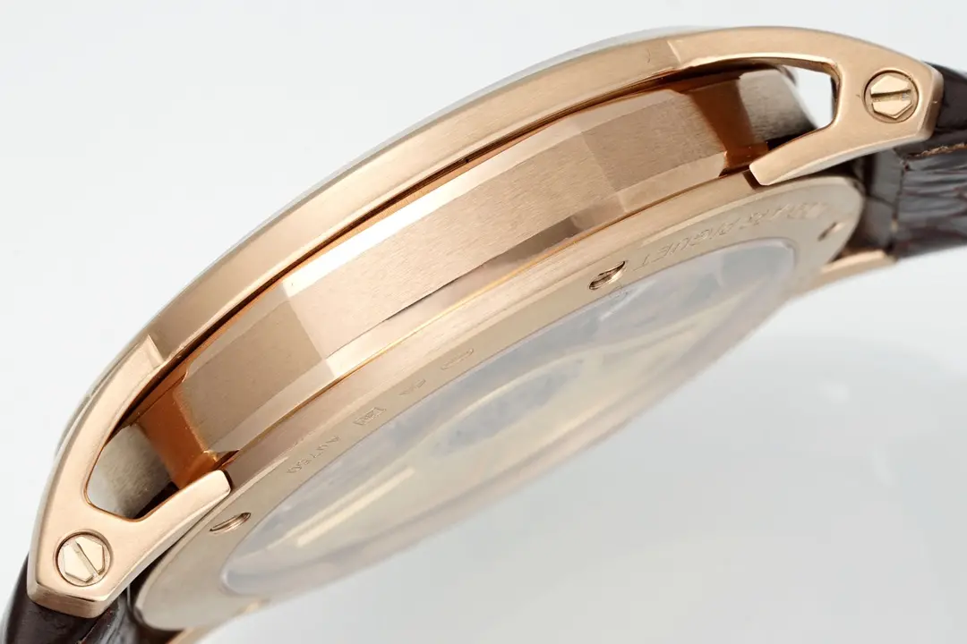 watch Audemars Piguet CODE 11.59 Blue Dial Three-Hand Automatic Watch 41mm Rose Gold Case with Brown Leather Strap - Image 7