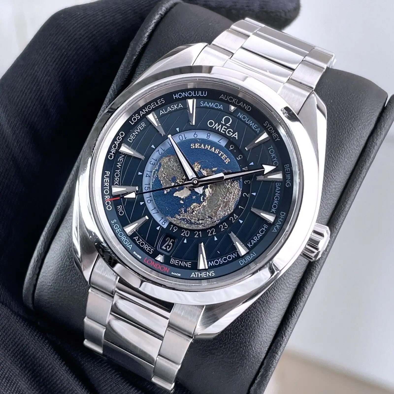 Omega Seamaster Aqua Terra Men Automatic Blue Stainless Steel Watch O22010432203001 - Image 4