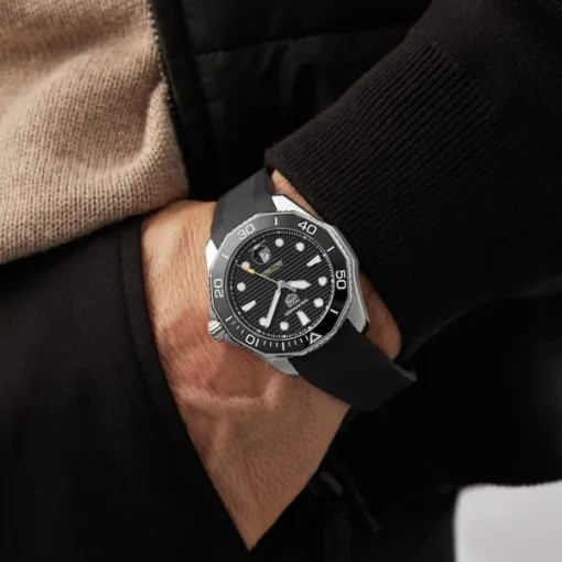 TAG Heuer Aquaracer Men Automatic Black Rubber Watch WBP201A.FT6197 - Image 6