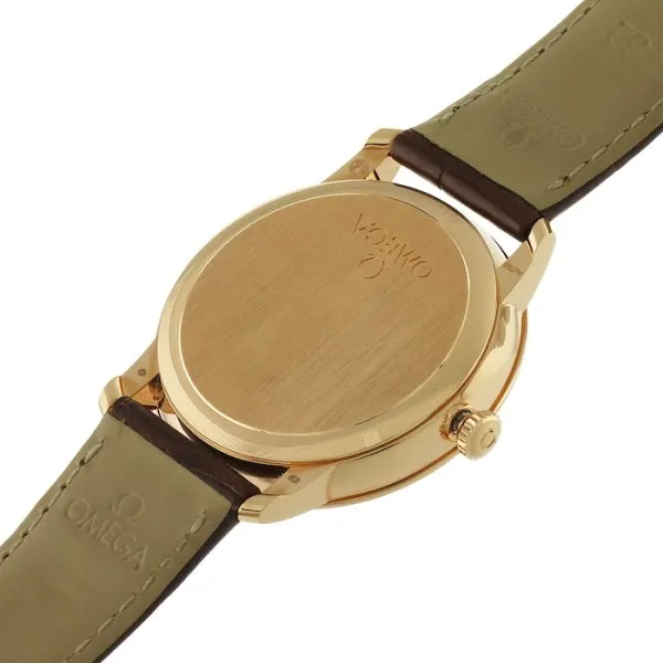 Omega De Ville Men Automatic Silver Leather Watch O42453402002001 - Image 6