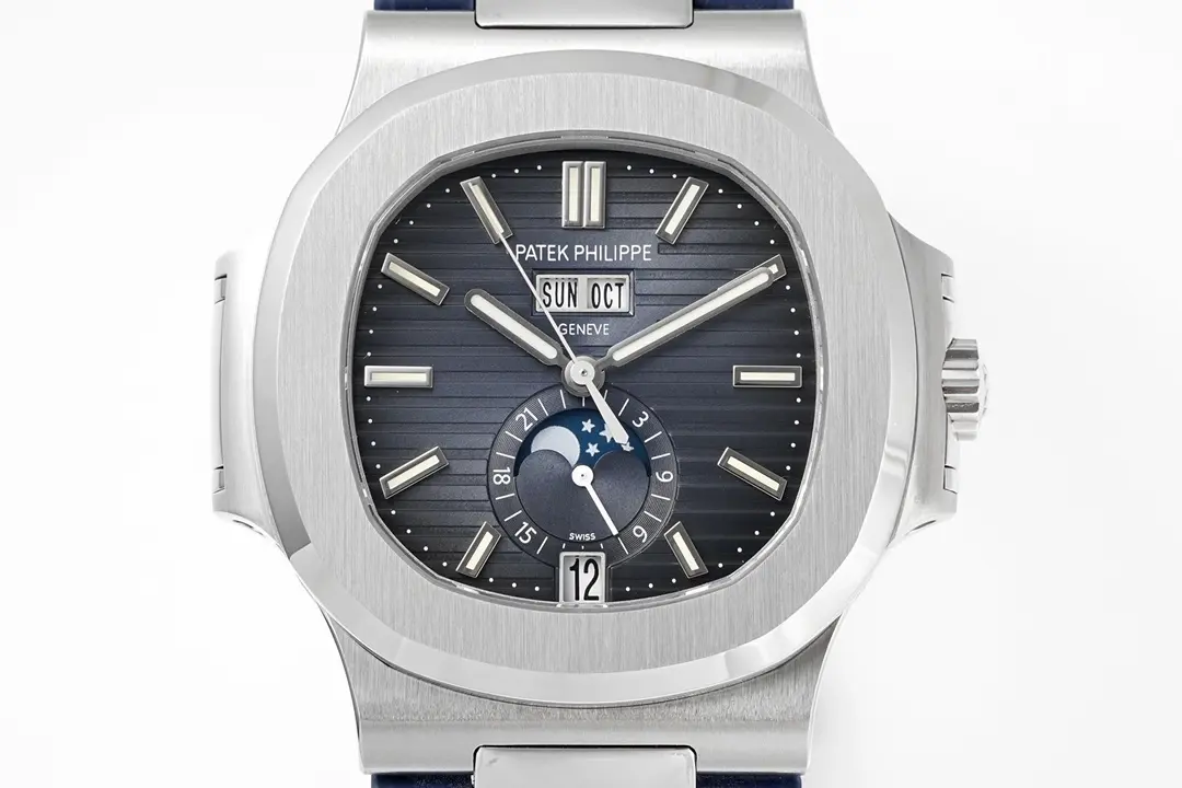 Patek Philippe Blue Nautilus Rubber Watch - Image 2