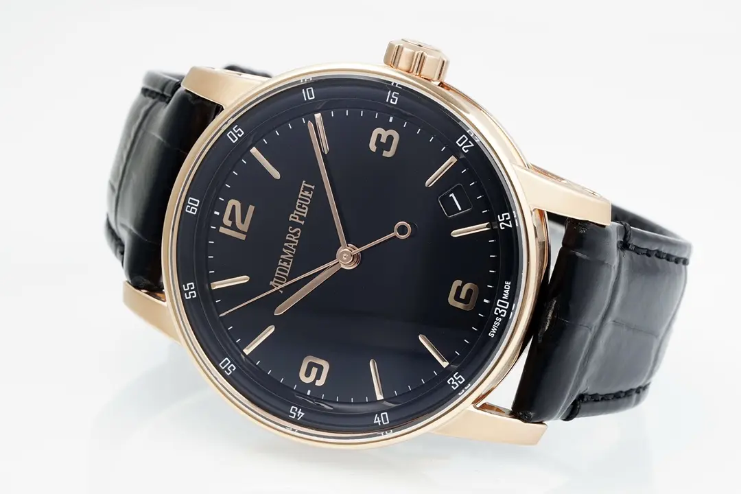 watch Audemars Piguet CODE 11.59 Blue Dial Three-Hand Automatic Watch Rose Gold and Stainless Steel. 41mm - Image 5