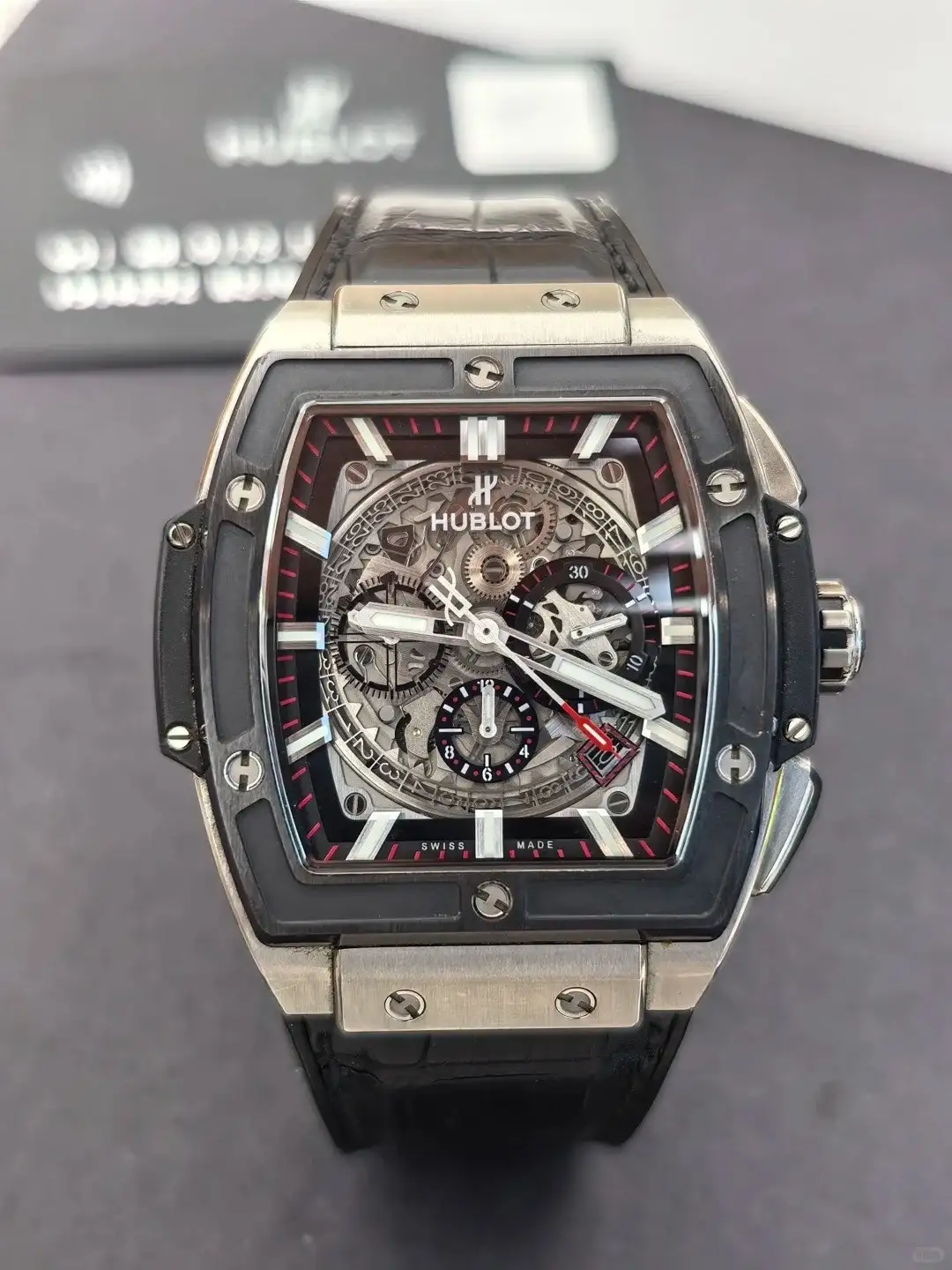 Hublot Spirit Of Big Bang Men Automatic Black Rubber Watch 601.NM.0173.RX - Image 2