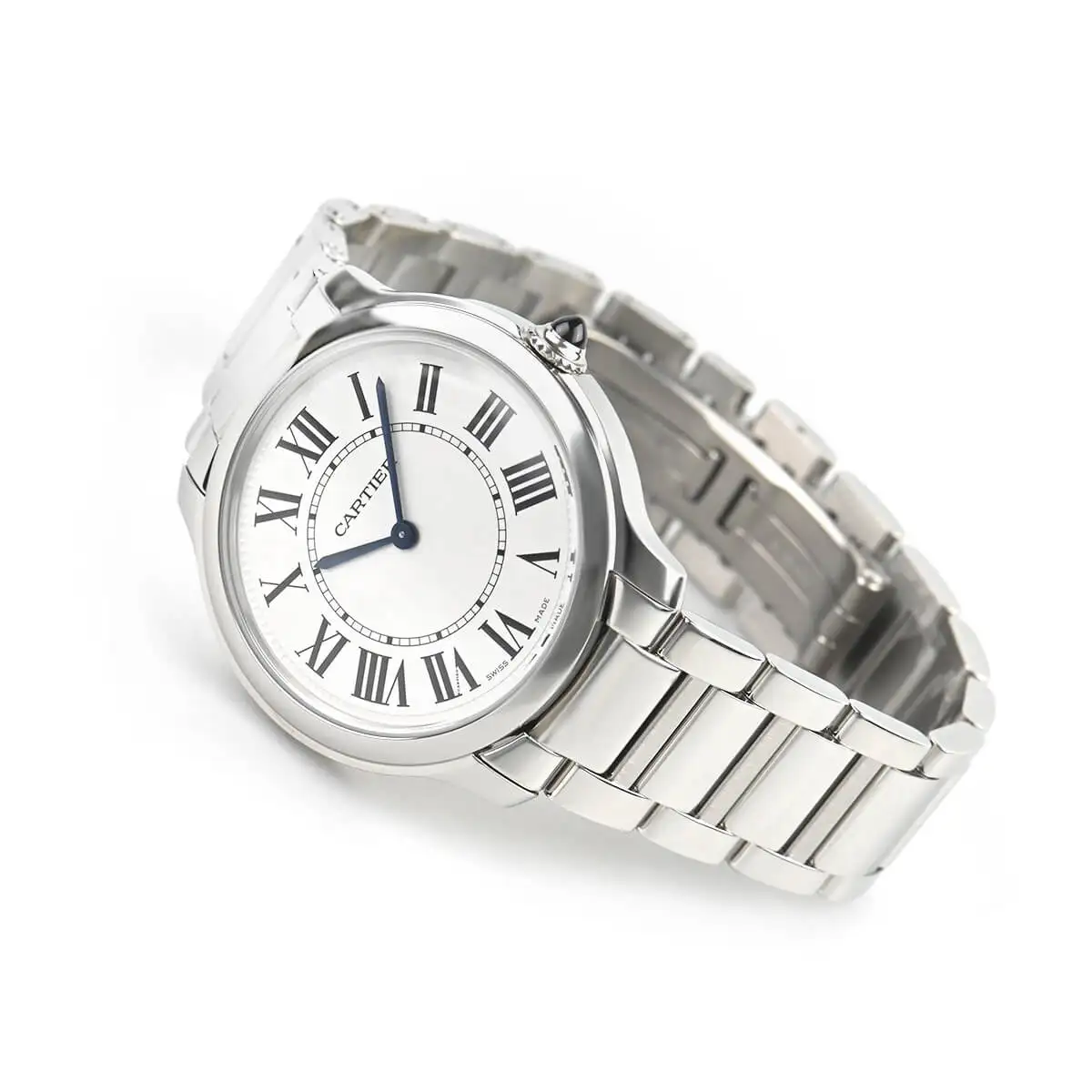Cartier Ronde Must Women Quartz Silver Calf Watch WSRN0033 - Image 3