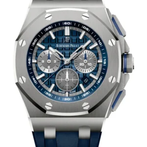 Audemars Piguet Royal Oak Offshore Selfwinding Chronograph Blue. Silver 26480TI.OO.A027CA.01