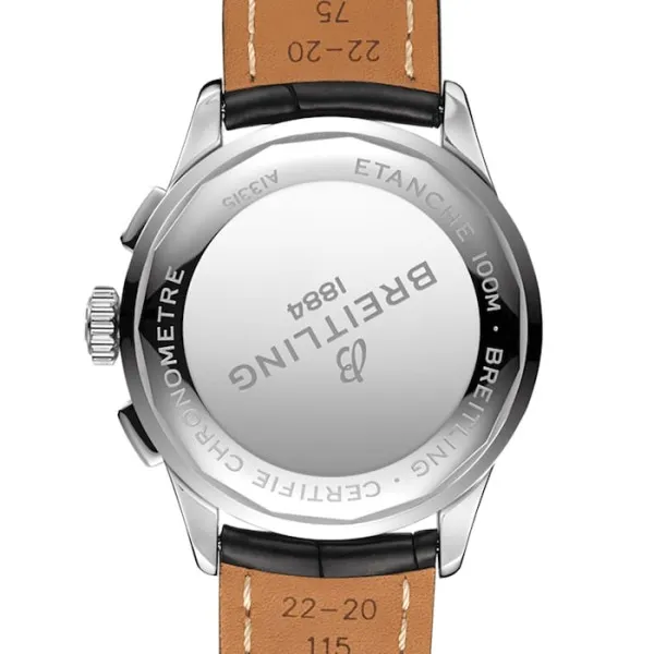 Breitling Premier Men Automatic Black Crocodile Watch A13315351B1P1 - Image 4