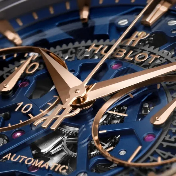 Hublot Classic Fusion Men Automatic Blue Rubber Watch 525.OX.5180.RX.ORL21 - Image 2