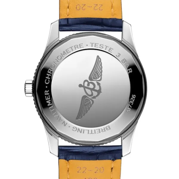 Breitling Navitimer Men Automatic Blue Alligator Watch A17326161C1P3 - Image 4