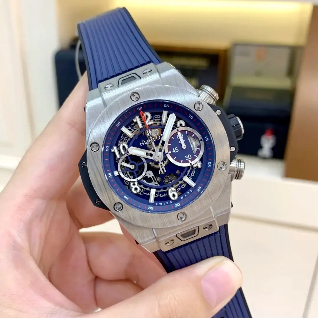 Hublot Big Bang Men Automatic Blue Rubber Watch 411.NX.5179.RX - Image 6