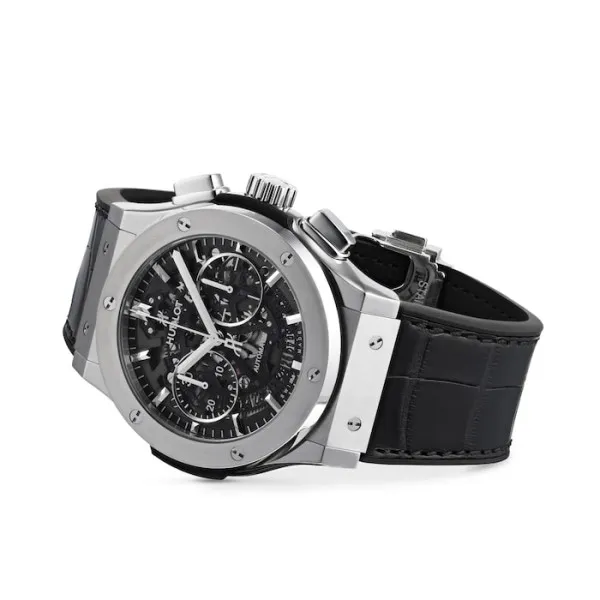Hublot Classic Fusion Men Automatic Skeleton Leather Watch 525.NX.0170.LR - Image 2