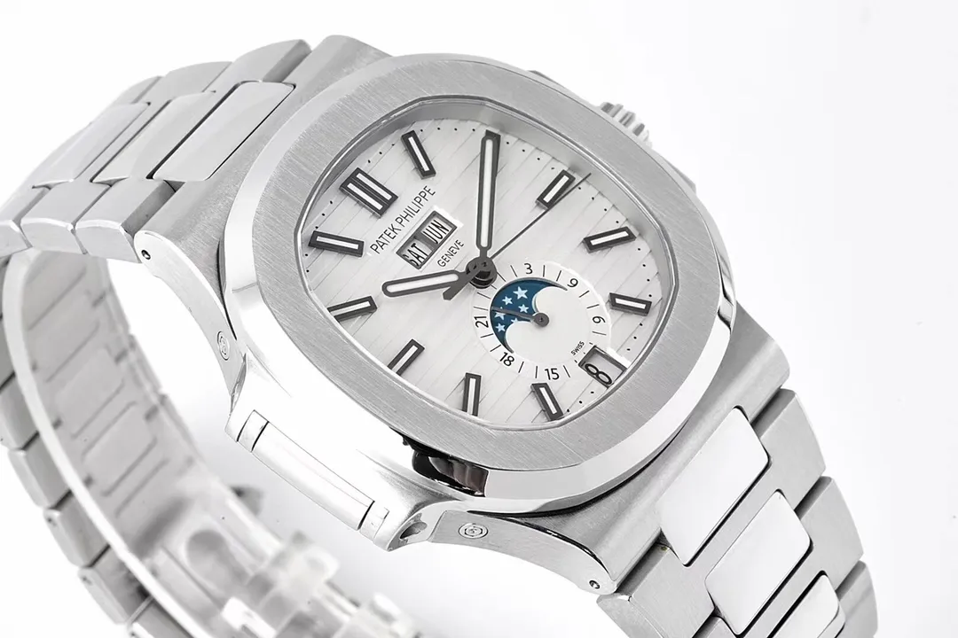 Patek Philippe Nautilus Silver Annual Calendar - Image 4