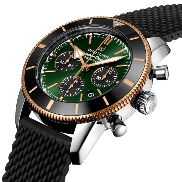 Breitling Superocean Men Automatic Green Rubber Watch UB01622A1L1S1 - Image 2