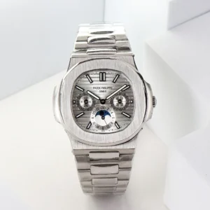Patek Philippe Silver Nautilus Watch