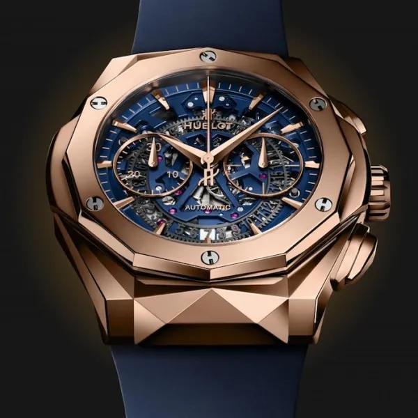 Hublot Classic Fusion Men Automatic Blue Rubber Watch 525.OX.5180.RX.ORL21 - Image 4