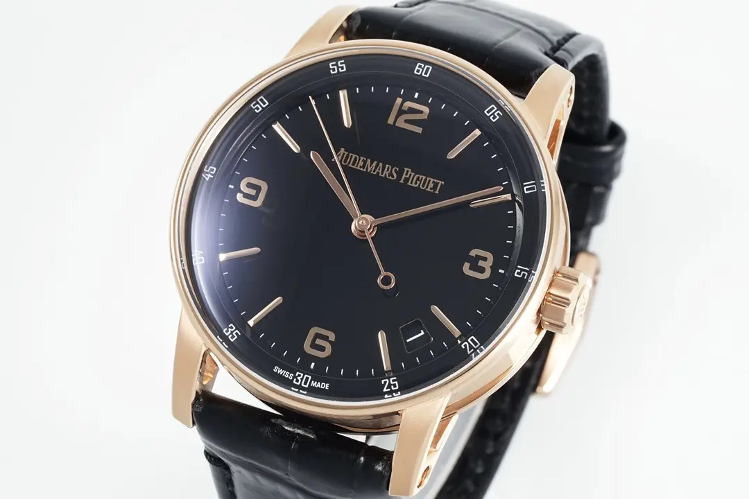 watch Audemars Piguet CODE 11.59 Blue Dial Three-Hand Automatic Watch Rose Gold and Stainless Steel. 41mm - Image 3